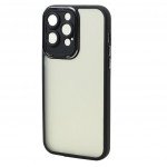 Wholesale Matte Finish Corner Edge Bumper Camera Protection Cover Case for iPhone 14 Pro Max 6.7 (Black)